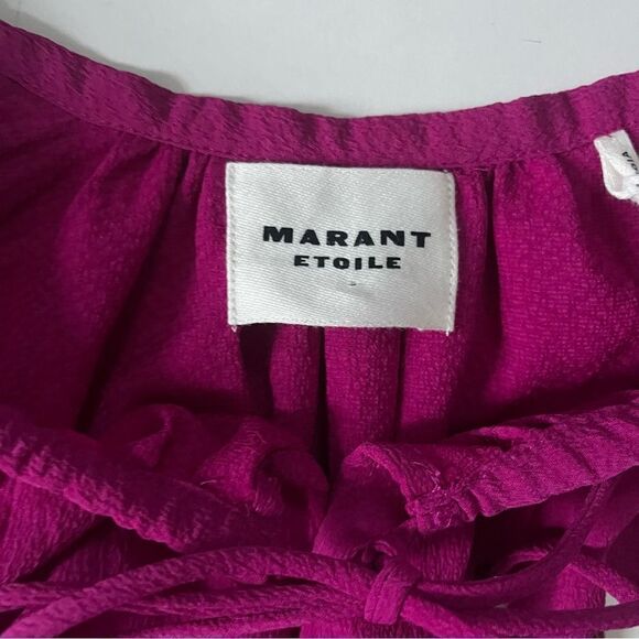 Isabel Marant NWT Lamaya crepe blouse 36 - Picture 8 of 14